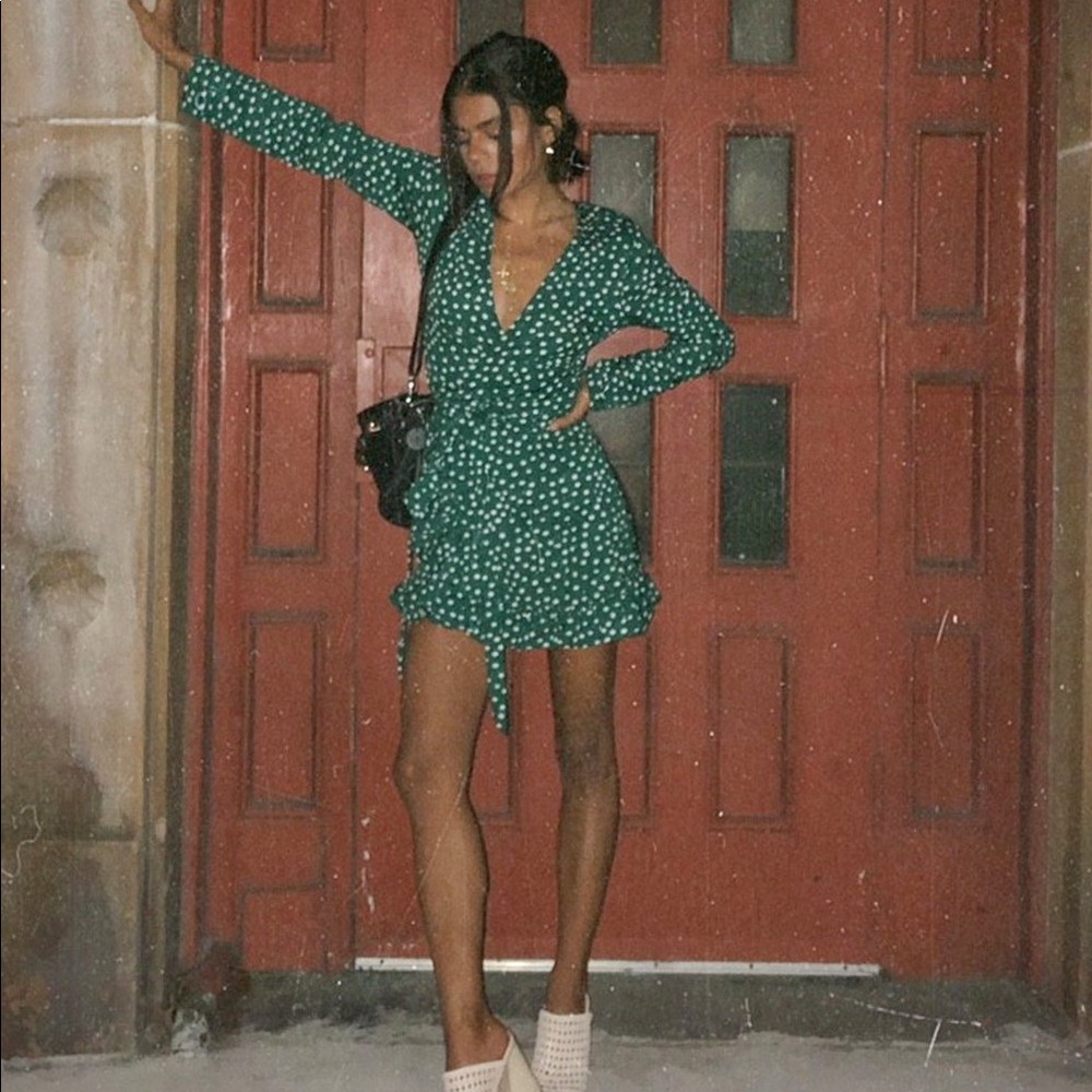 NWT Verge Girl Downtown Studio Wrap Mini Dress